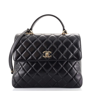 Chanel Trendy CC Top Handle Bag Quilted Lambskin Large