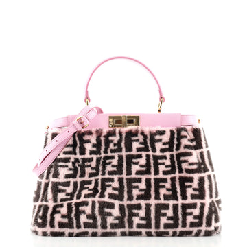 Fendi Peekaboo Bag Zucca Fur Regular