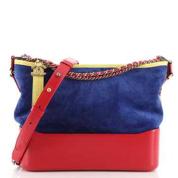 Chanel Gabrielle Hobo Quilted Suede Medium