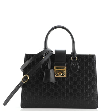 Gucci Padlock Convertible Tote Guccissima Leather Medium
