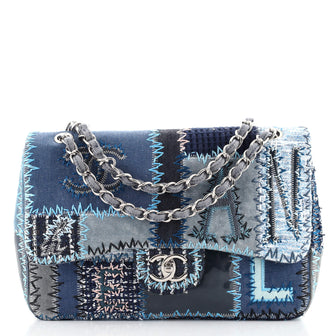 Chanel Flap Bag Multicolor Patchwork Jumbo