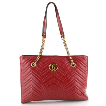 Gucci GG Marmont Zip Tote Matelasse Leather Medium