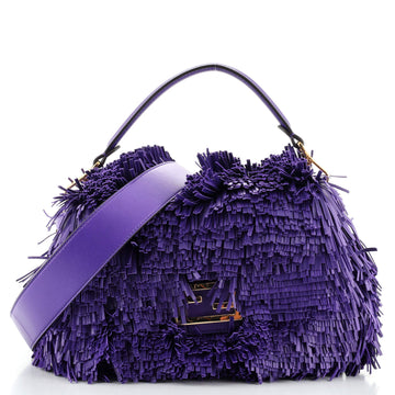 Fendi Baguette NM Bag Fringe Leather Medium