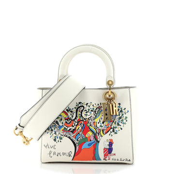 Christian Dior Supple Lady Dior Bag Limited Edition Niki de Saint Phalle Printed Leather Medium