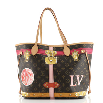 Louis Vuitton Neverfull NM Tote Limited Edition Summer Trunks Monogram Canvas MM