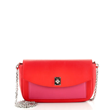 Christian Dior Turnlock Wallet on Chain Leather
