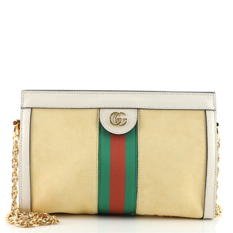 Gucci Ophidia Chain Shoulder Bag Suede Small