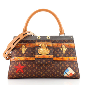 Louis Vuitton Crown Frame Tote Limited Edition Time Trunk Monogram Canvas