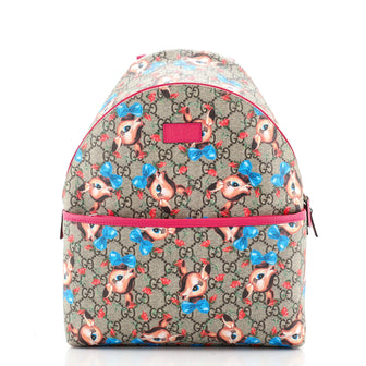 Gucci Children's Zip Backpack Printed GG Coated Canvas Small