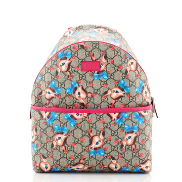 Gucci Children's Zip Backpack Printed GG Coated Canvas Small