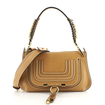 Chloe Marcie Saddle Shoulder Bag Leather Small