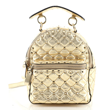 Valentino Rockstud Spike Backpack Quilted Leather Mini