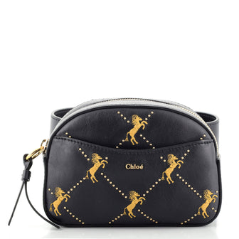 Chloe Belt Bag Studded Embroidered Leather Small