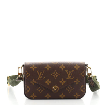 Louis Vuitton Felicie Strap & Go Handbag Monogram Canvas