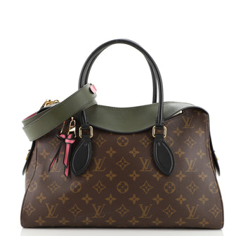 Louis Vuitton Tuileries Handbag Monogram Canvas with Leather