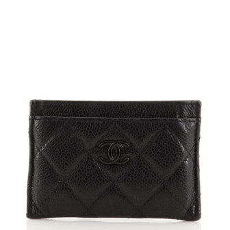Chanel Incognito Card Holder Quilted Caviar