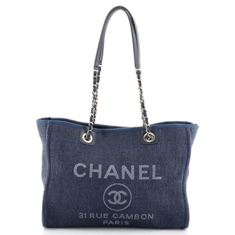 Chanel Deauville Tote Raffia Medium