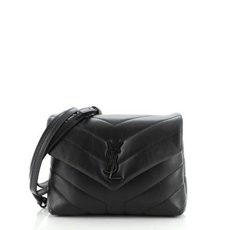 Saint Laurent LouLou Shoulder Bag Matelasse Chevron Leather Toy