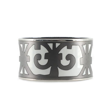 Hermes Bangle Bracelet Printed Enamel Extra Wide
