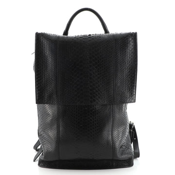 Balenciaga Phileas Backpack Python and Leather