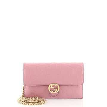 Gucci Icon Wallet on Chain Guccissima Leather