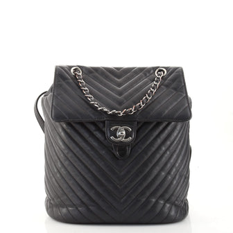 Chanel Urban Spirit Backpack Chevron Lambskin Small