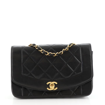 Chanel Vintage Diana Flap Bag Quilted Lambskin Small
