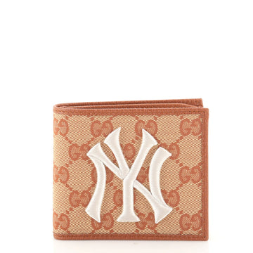 Gucci MLB Bifold Wallet GG Canvas with Applique