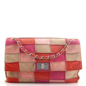 Chanel Reissue Flap Bag Suede Patchwork Medium