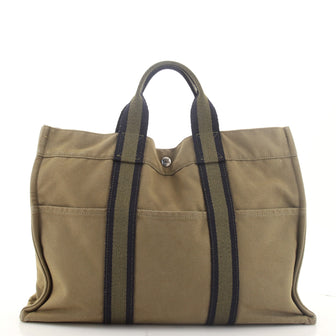 Hermes Fourre Tout Tote Toile MM