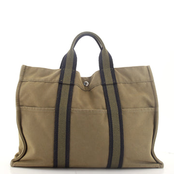 Hermes Fourre Tout Tote Toile MM