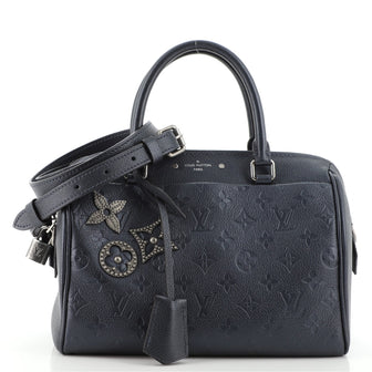 Louis Vuitton Speedy Bandouliere NM Bag Pins Monogram Empreinte Leather 25