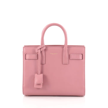 Saint Laurent Sac De Jour Handbag Leather Nano