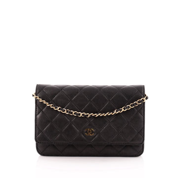 Chanel Wallet on Chain Quilted Lambskin Black
