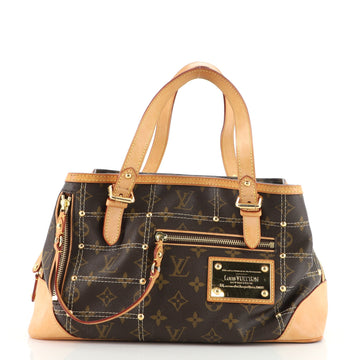 Louis Vuitton Riveting Handbag Monogram Canvas