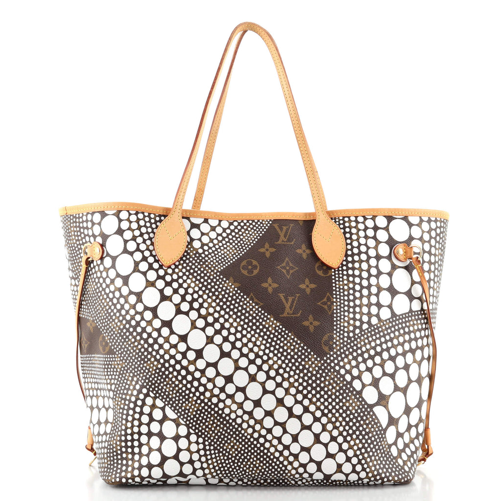 LOUIS VUITTON  BROWN AND WHITE LIMITED EDITION KUSAMA