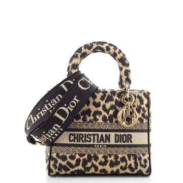 Christian Dior Lady D-Lite Bag Embroidered Canvas Medium