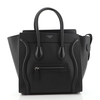 Celine Luggage Bag Grainy Leather Mini