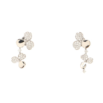 Tiffany & Co. Paper Flowers Cluster Drop Earrings Platinum with Diamonds