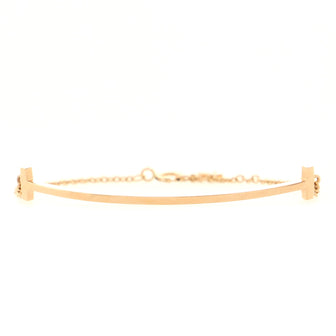 Tiffany & Co. T Smile Chain Bracelet 18K Rose Gold Medium
