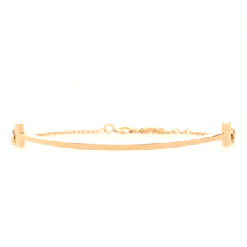 Tiffany & Co. T Smile Chain Bracelet 18K Rose Gold Medium