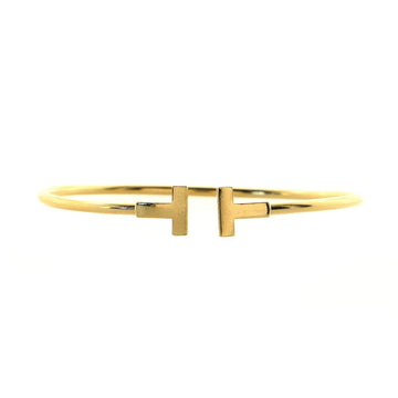 Tiffany & Co. T Wire Bracelet 18K Yellow Gold Narrow