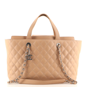 Chanel Shopping Tote Quilted Calfskin Medium