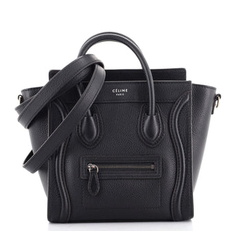 Celine Luggage Bag Grainy Leather Nano