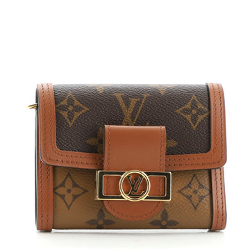 Louis Vuitton Dauphine Compact Wallet Reverse Monogram Canvas