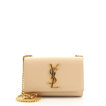 Saint Laurent Classic Monogram Crossbody Bag Grainy Leather Small