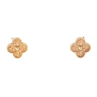 Van Cleef & Arpels Vintage Alhambra Earrings 18K Rose Gold