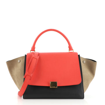 Celine Tricolor Trapeze Bag Leather Medium