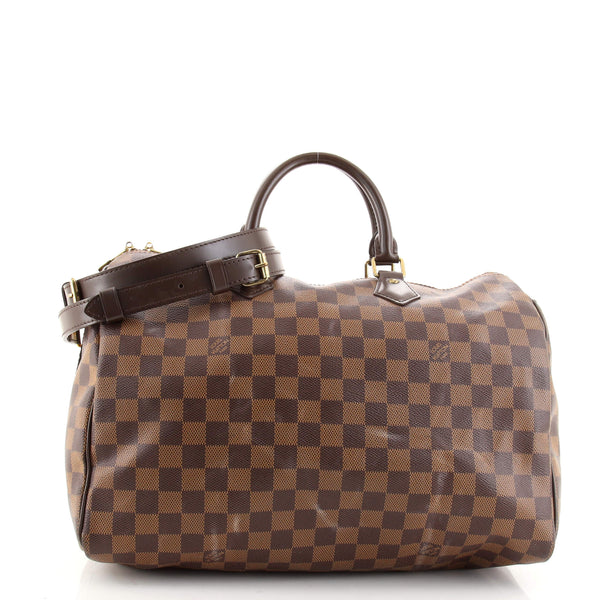 LOUIS VUITTON Damier Ebene Speedy Bandouliere 35 1267286