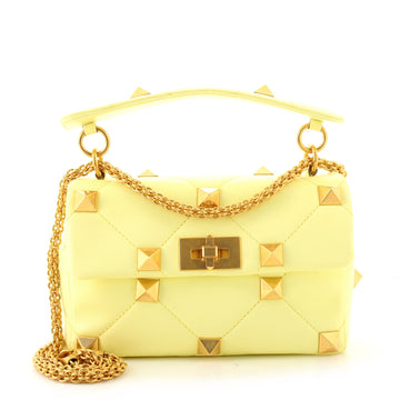 Valentino Roman Stud Flap Bag Quilted Leather Medium